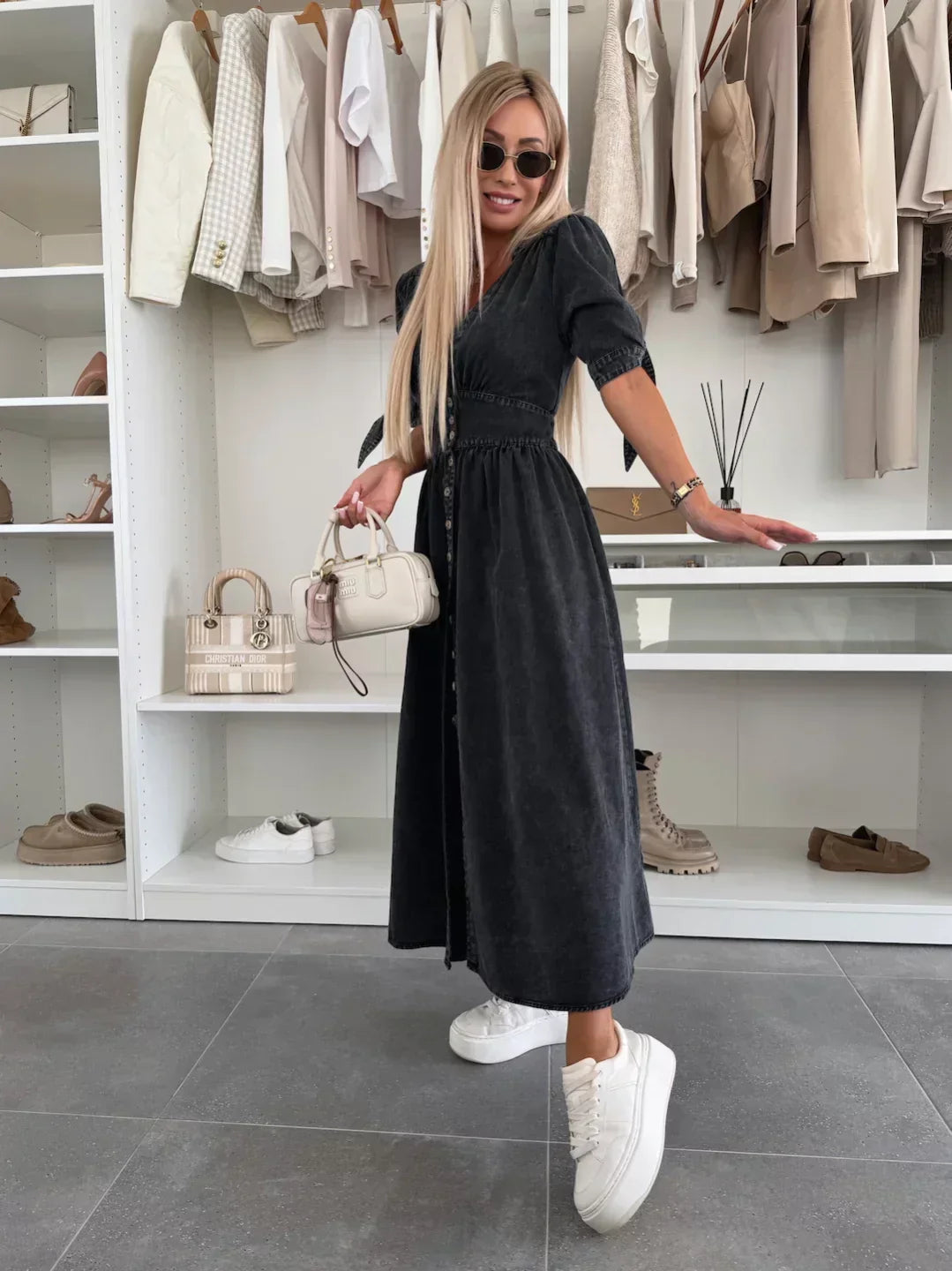 Ivy Elegant denim dress