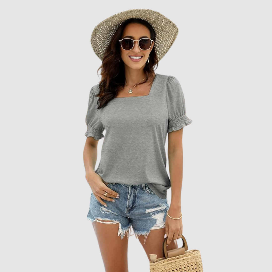 Célina Square Neck Top