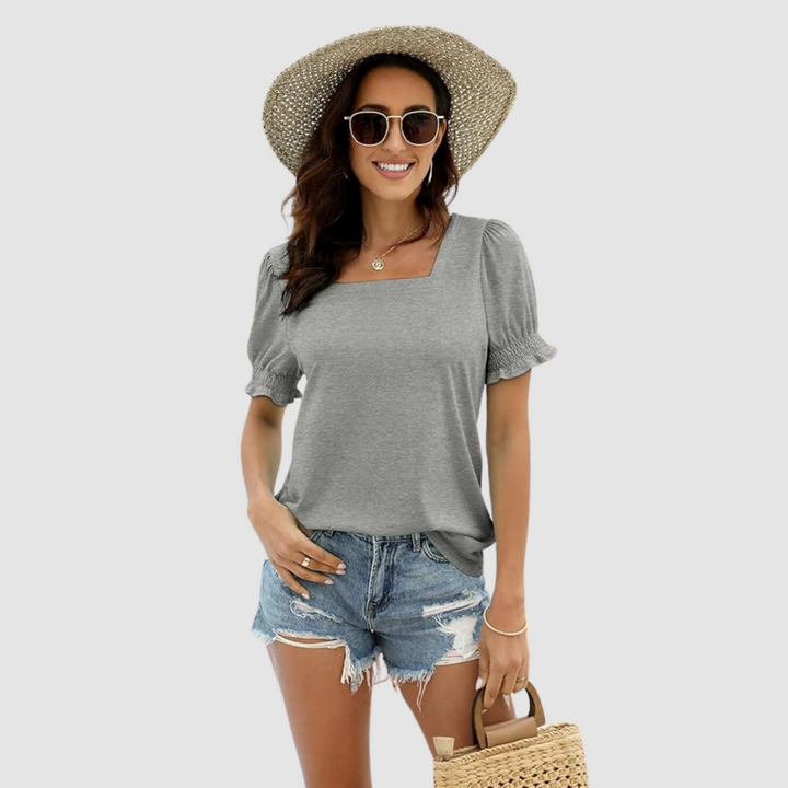 Célina Square Neck Top