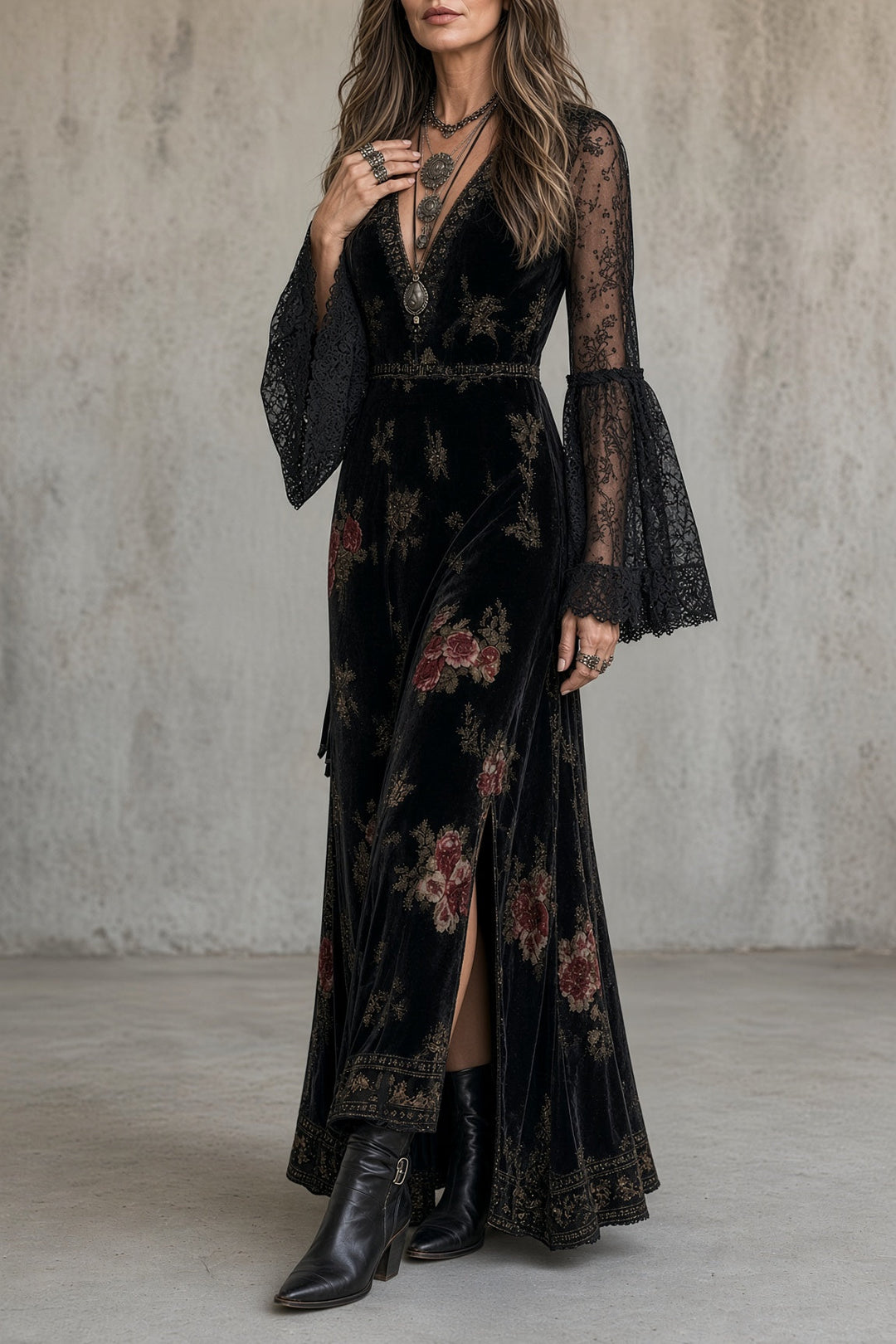 Natalie Velvet Dress
