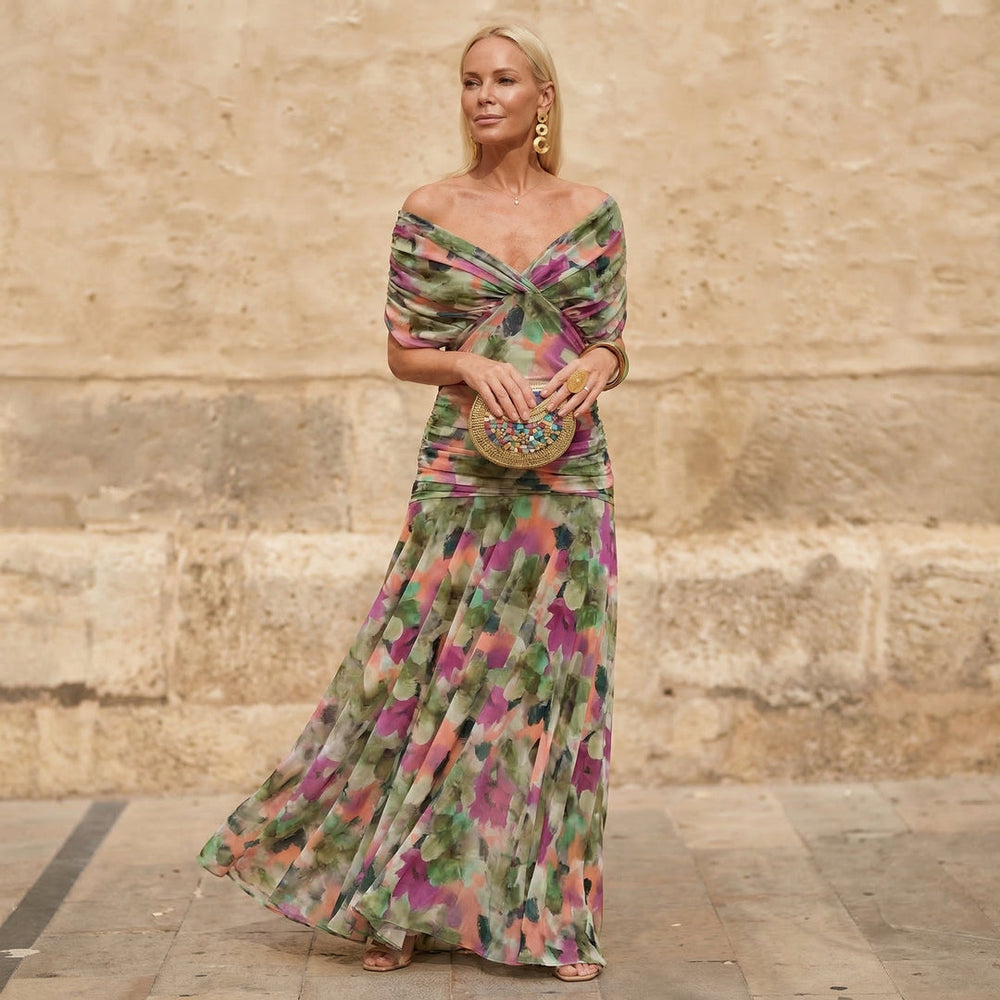 Cristy Elegant Floral Dress