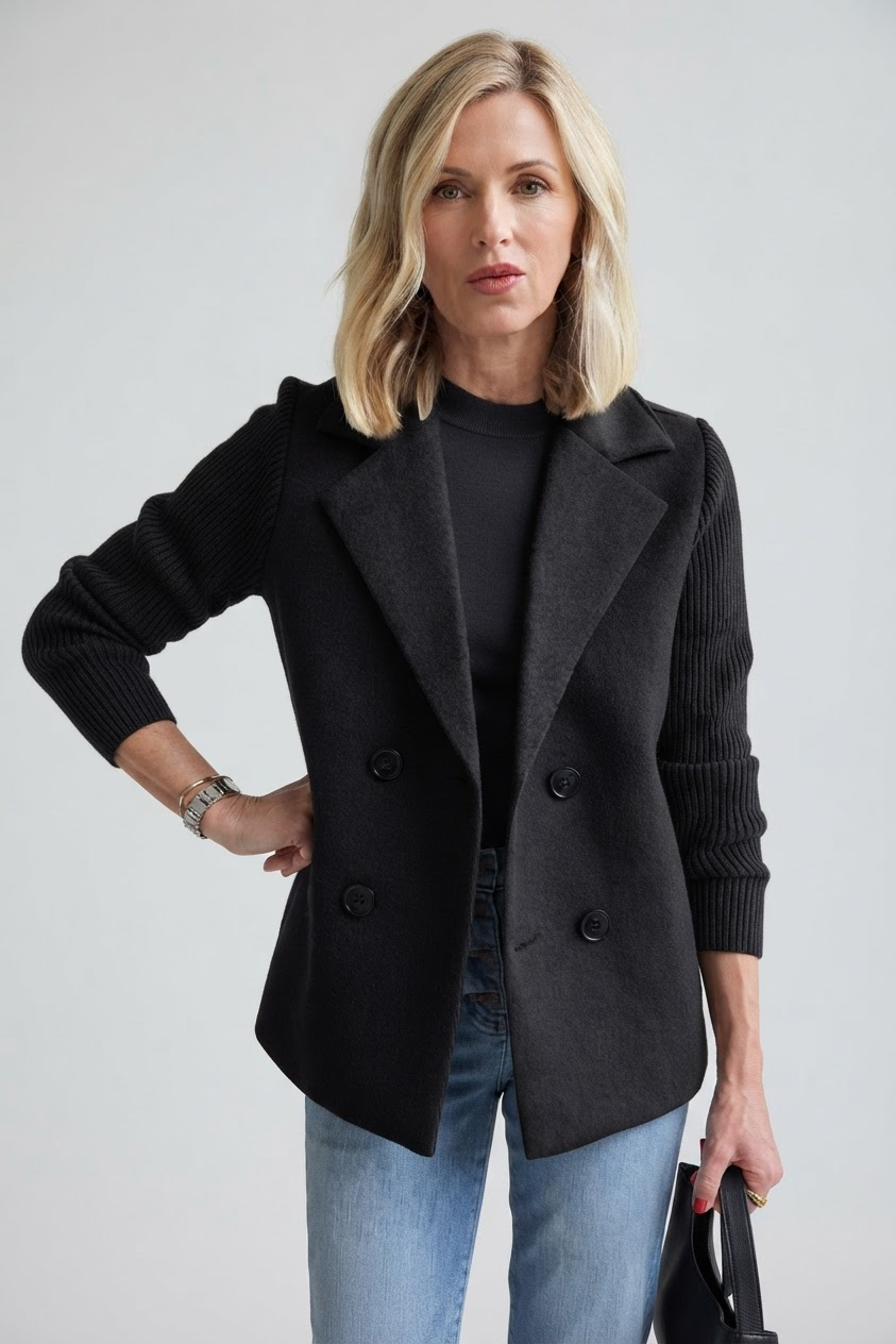 Elegant Double-Breasted Blazer for Women