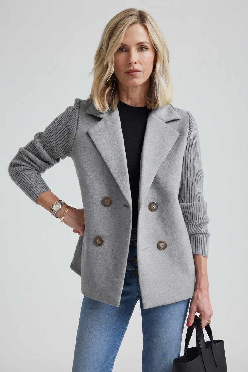 Elegant Double-Breasted Blazer for Women