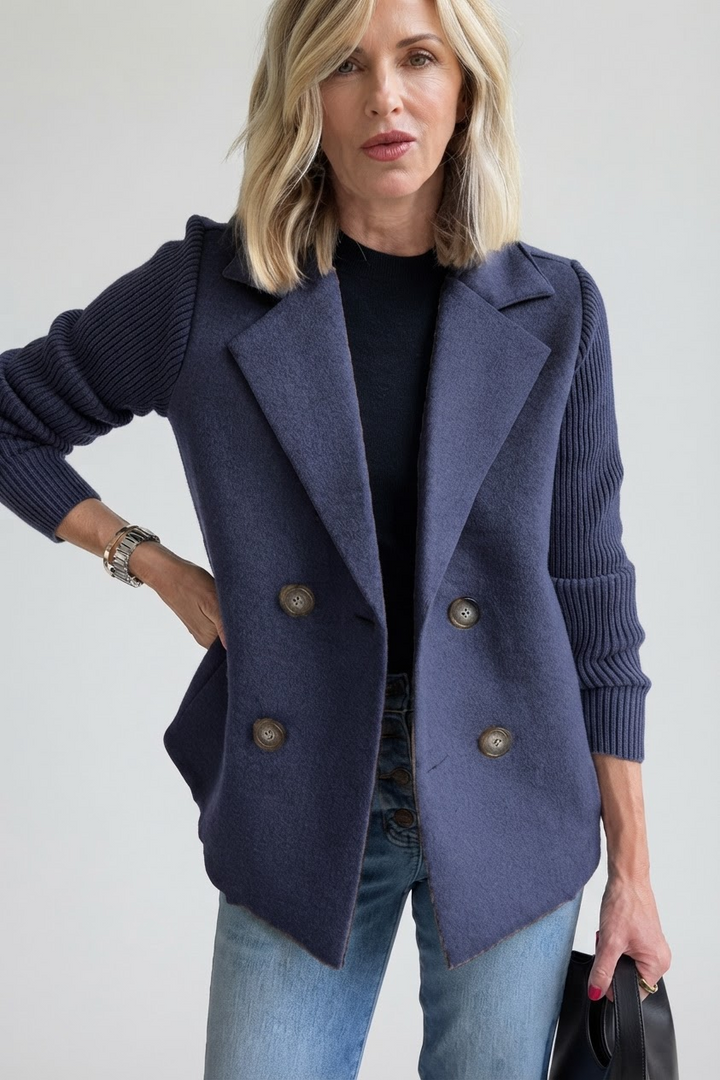 Elegant Double-Breasted Blazer for Women