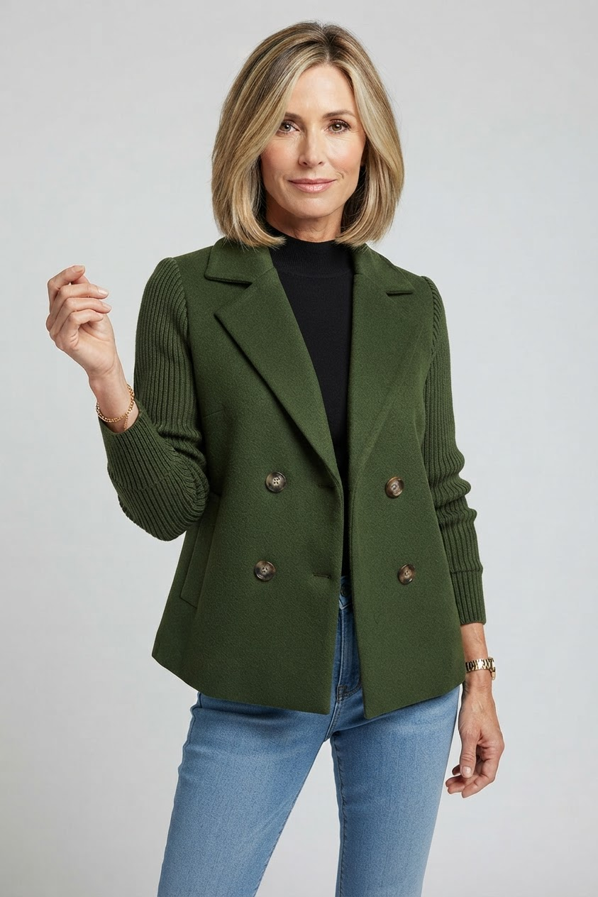 Elegant Double-Breasted Blazer for Women