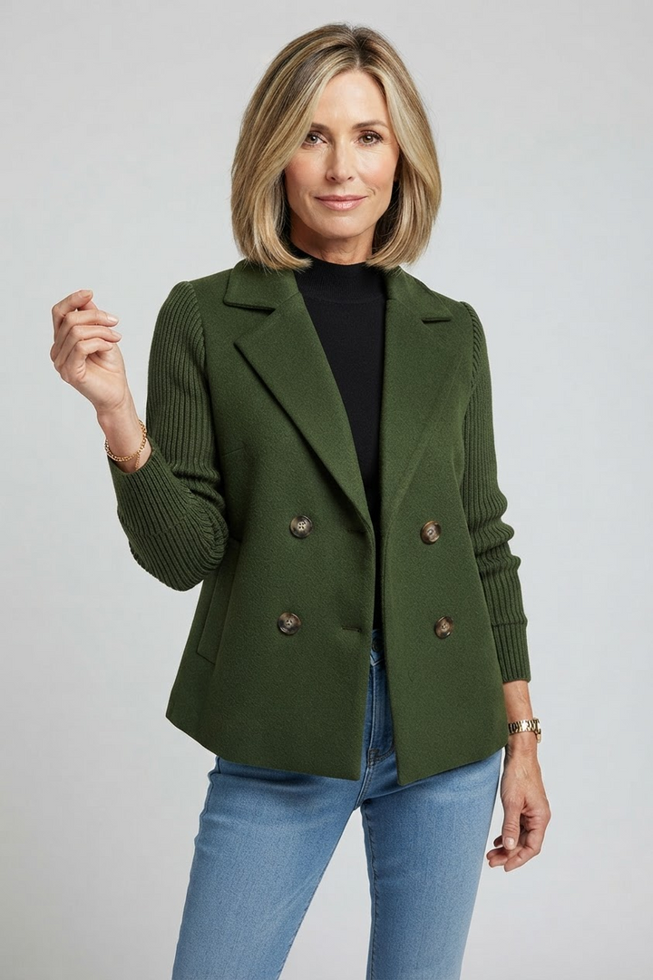 Elegant Double-Breasted Blazer for Women