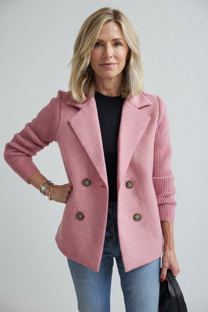 Elegant Double-Breasted Blazer for Women