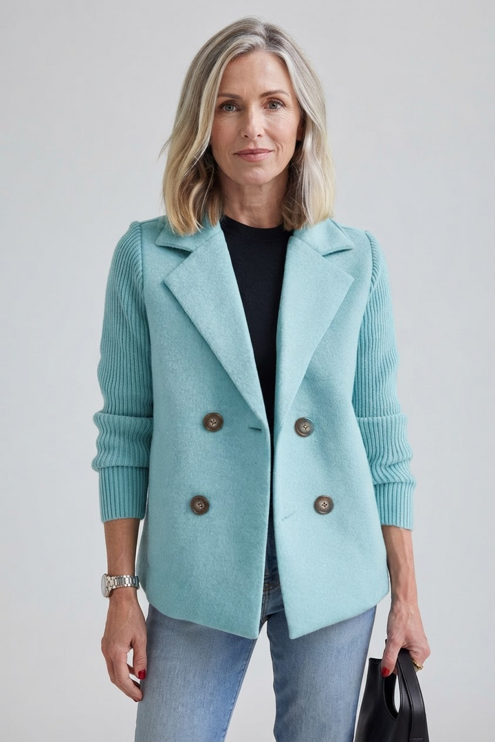Elegant Double-Breasted Blazer for Women