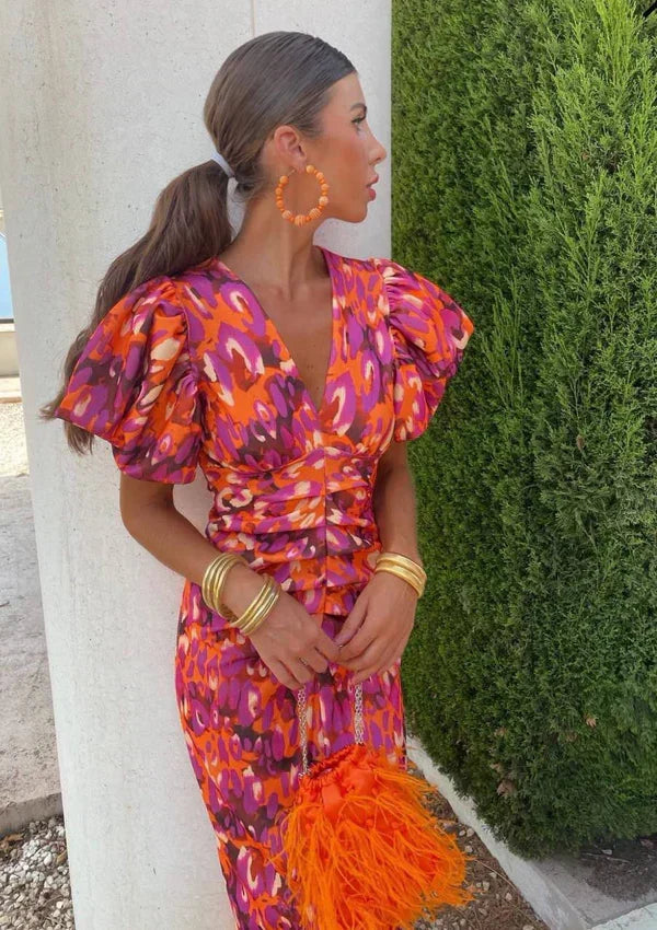 Antoinette Elegant Midi Dress