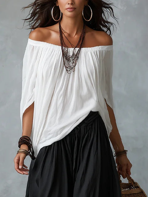 Genevieve | Relaxed Off-Shoulder Two-Piece Set