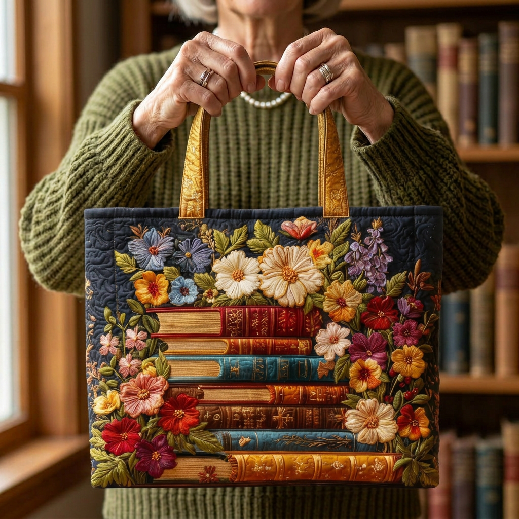 Handmade Bag with Floral Pattern