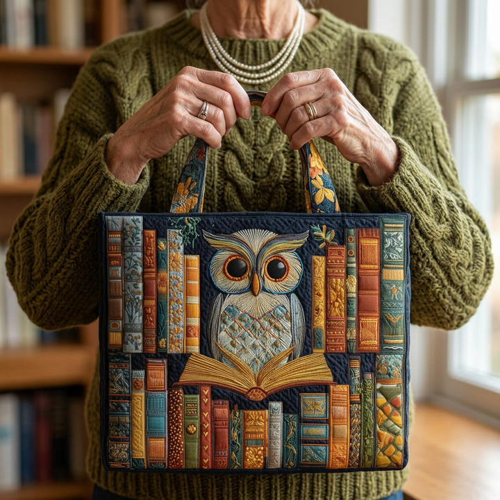 Handmade Bag with Owl Motif
