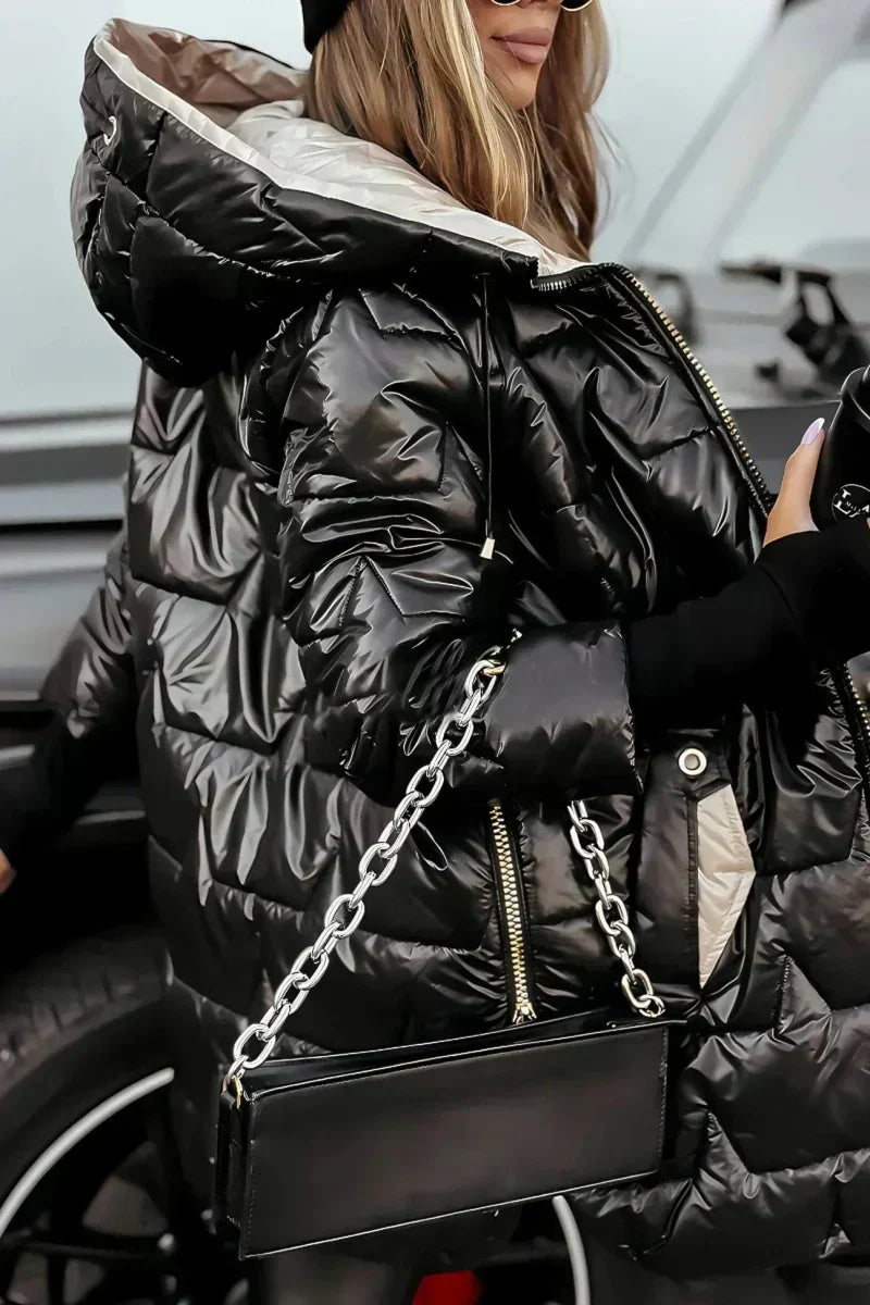 Marga | Long Warm Quilted Jacket