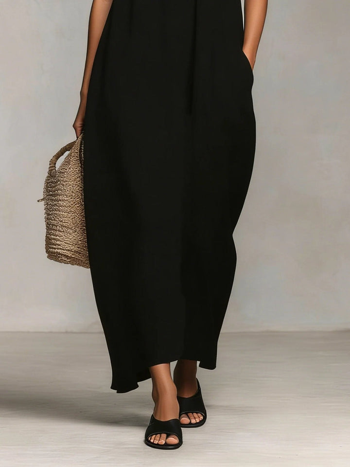 Mirelle | Maxi Dress with Color Blocks and Spaghetti Straps