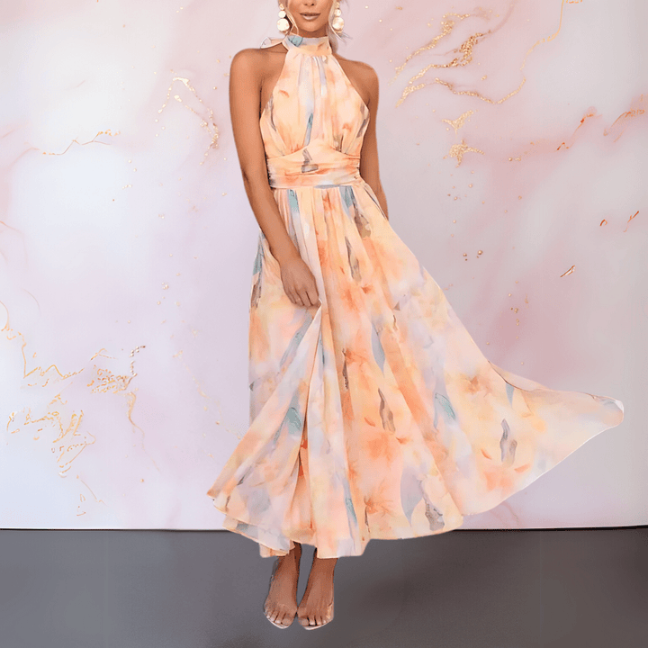 Hilary Elegant Printed Dress
