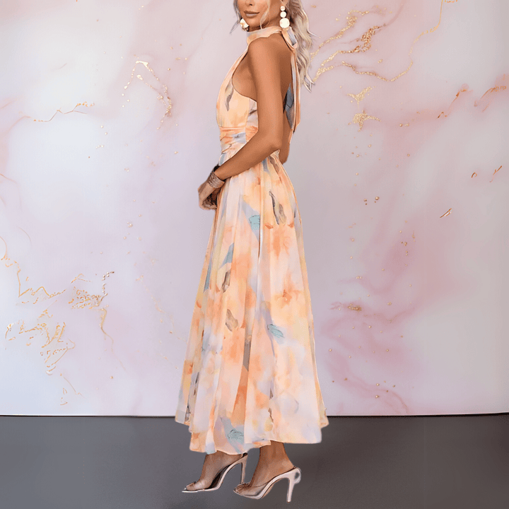Hilary Elegant Printed Dress
