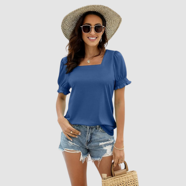 Célina Square Neck Top