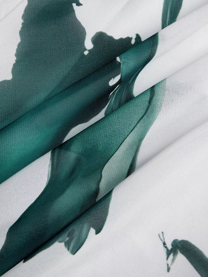 Serene Elegant Artistic Maxi Dress