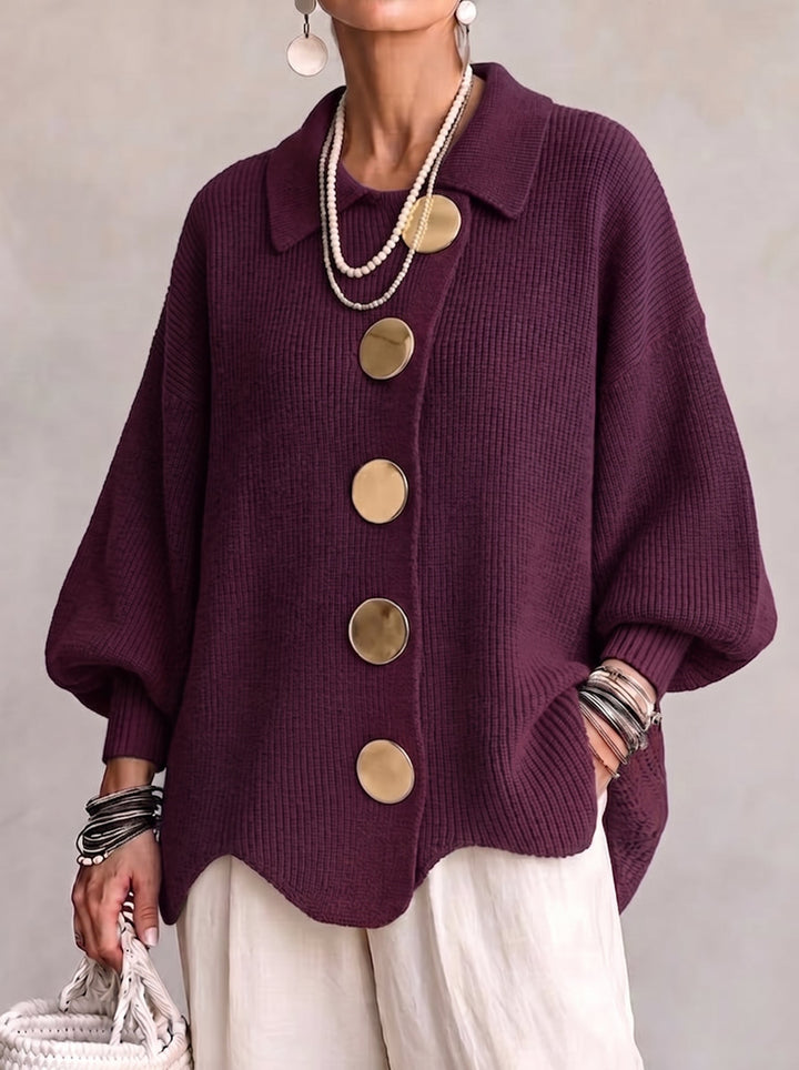 Ardelle | Oversized Collared Cardigan