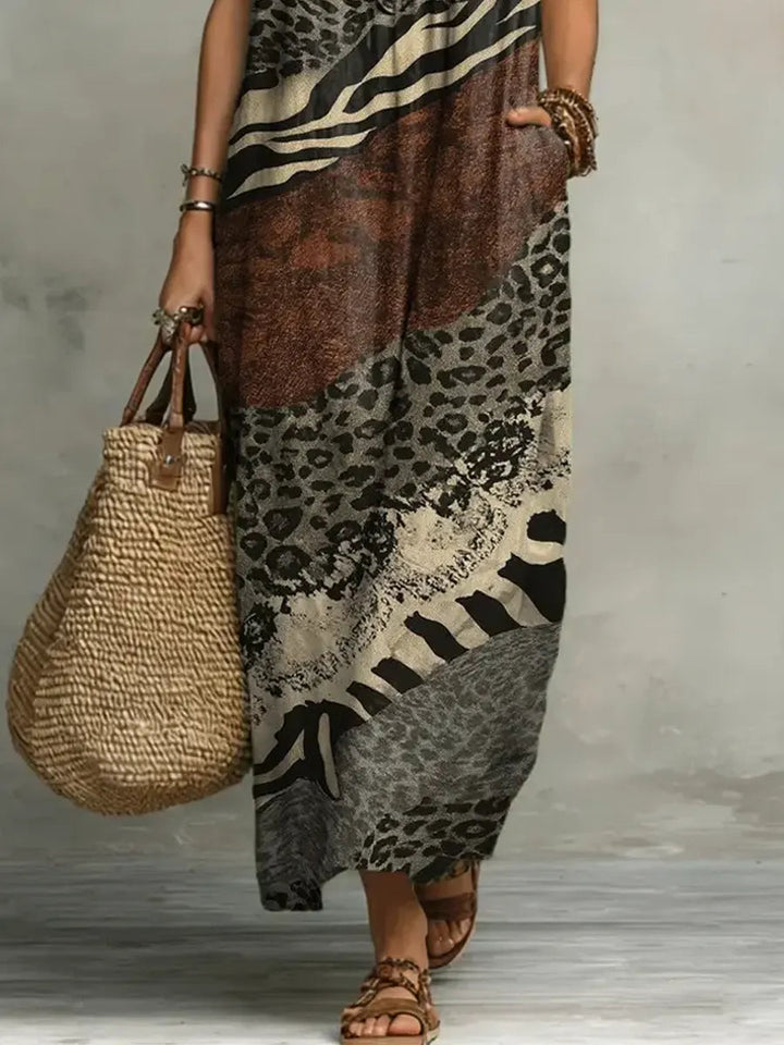 Shirley Mixed Print Maxi Dress