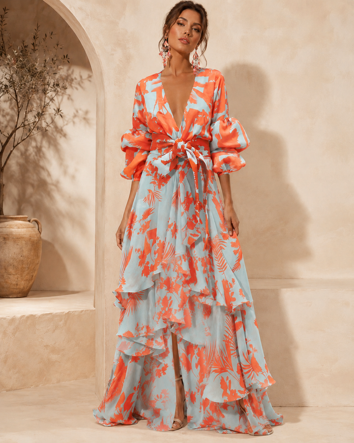 Constance Floral Tiered Maxi Dress