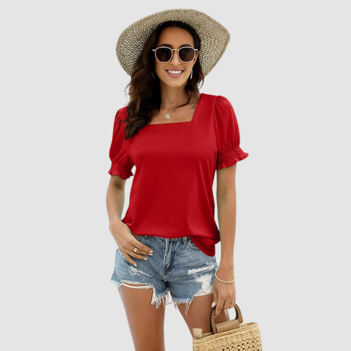 Célina Square Neck Top