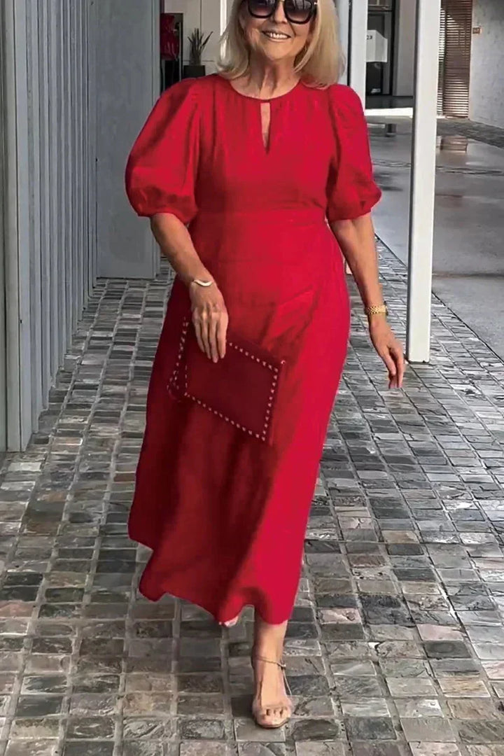 Amelie Timeless Puff Sleeve Dress