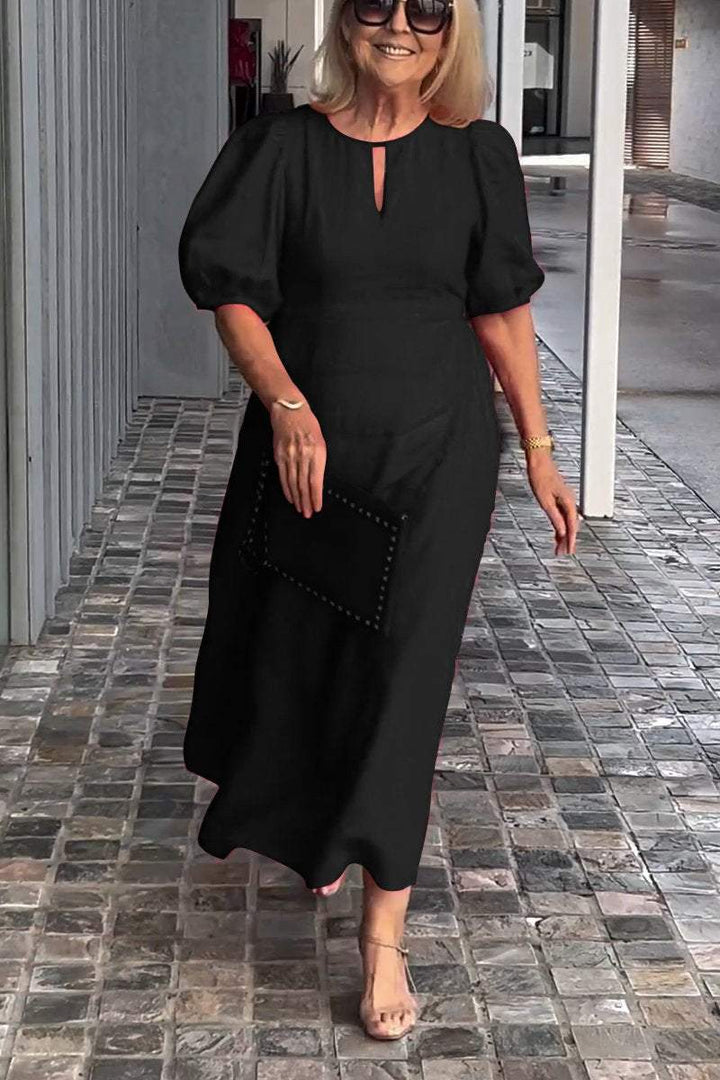 Amelie Timeless Puff Sleeve Dress