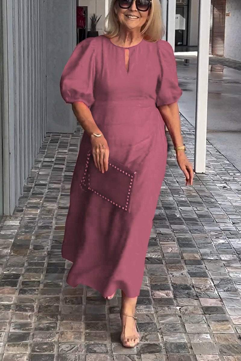 Amelie Timeless Puff Sleeve Dress