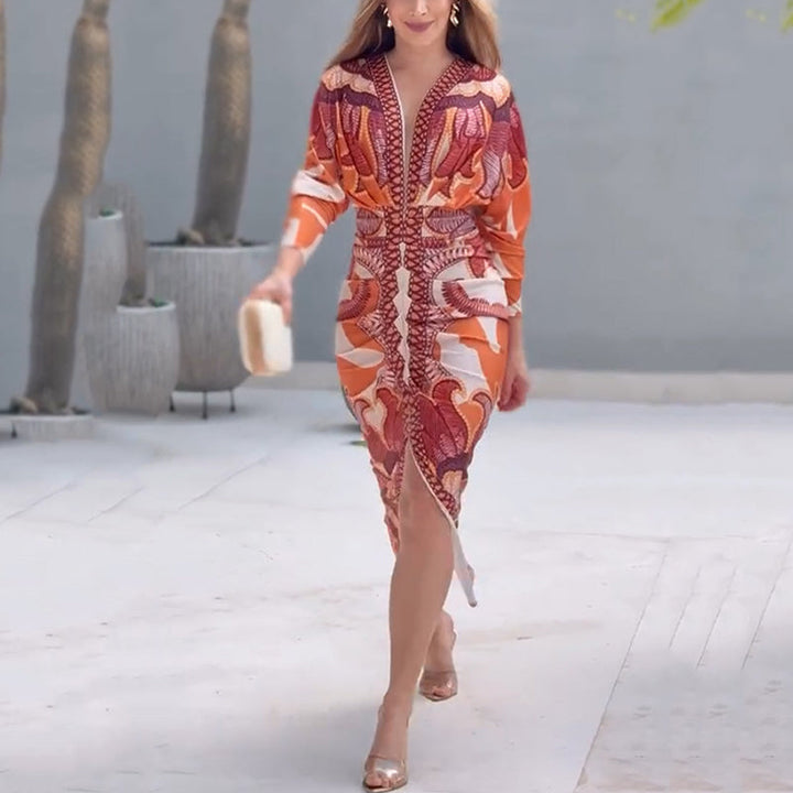 Blysse Elegant V-Neck Dress