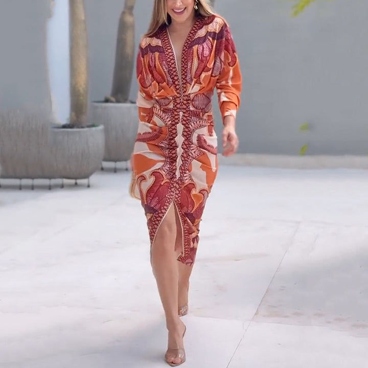 Blysse Elegant V-Neck Dress