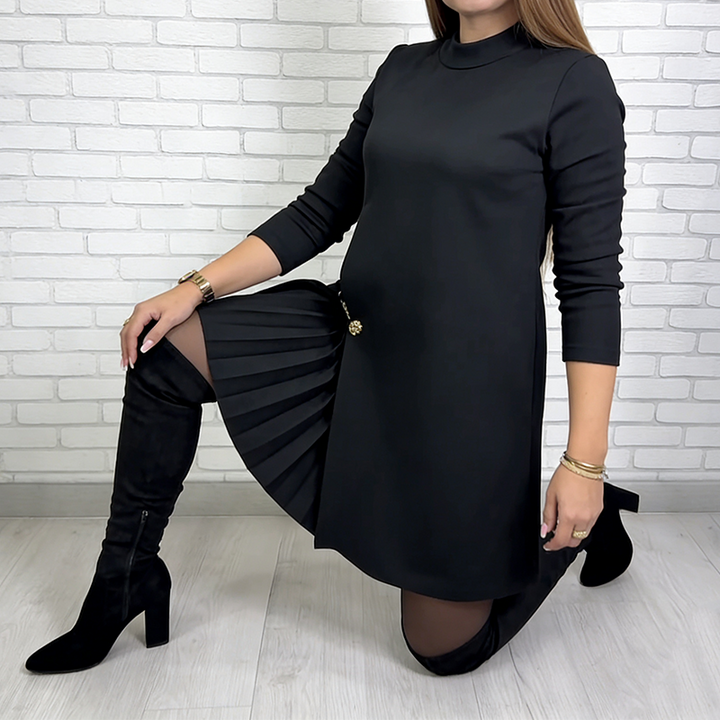 Noella Elegant Pleated Dress