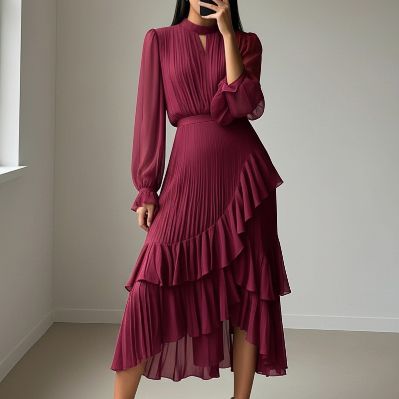Dianna Pleated Midi Dress