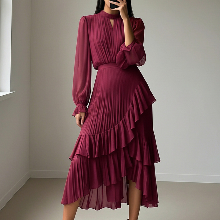 Dianna Pleated Midi Dress