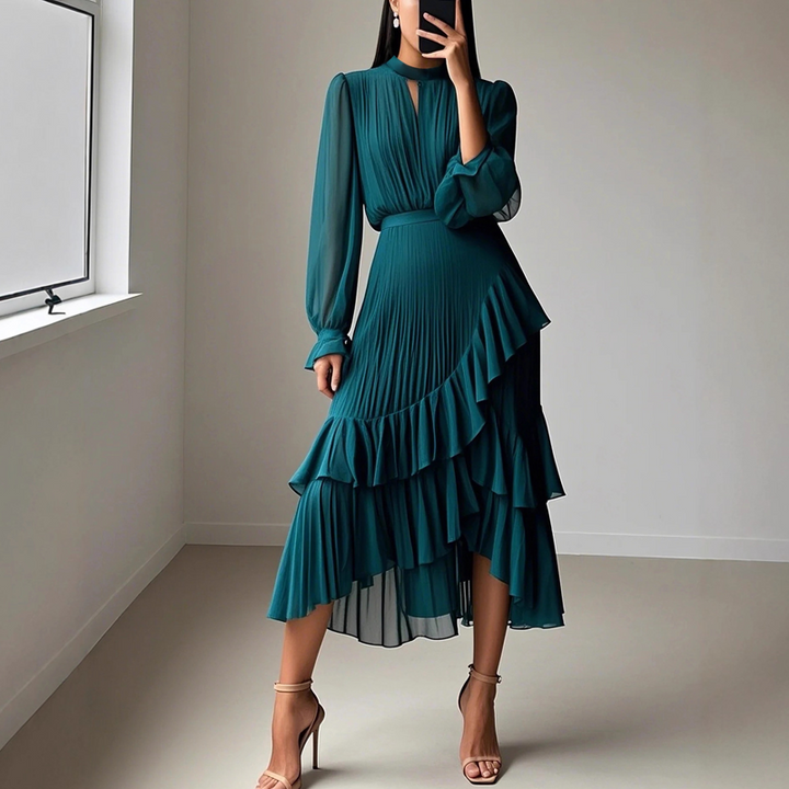 Dianna Pleated Midi Dress