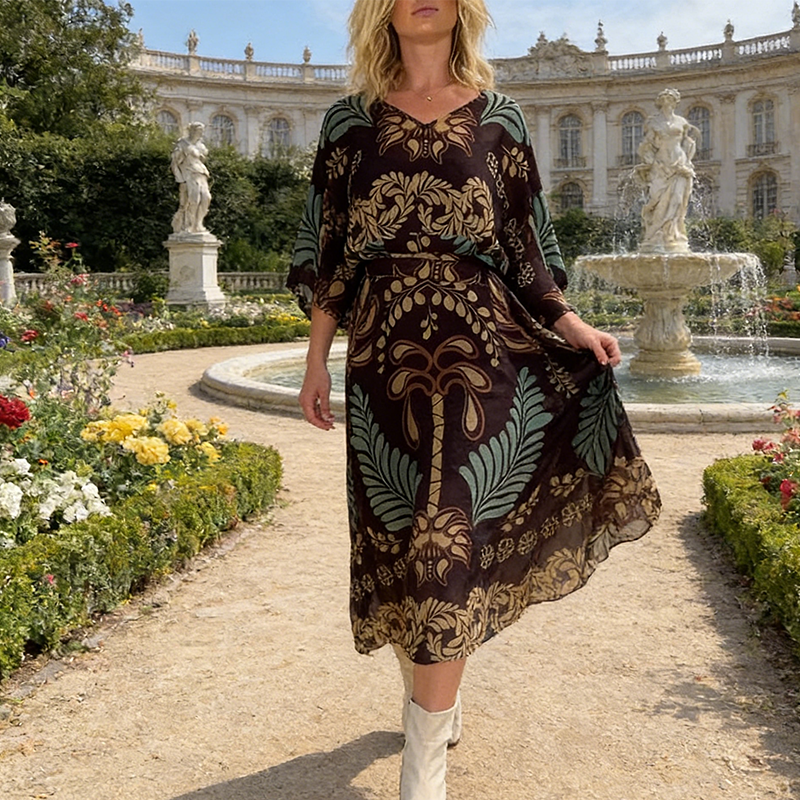 Viviette Elegant Maxi Dress
