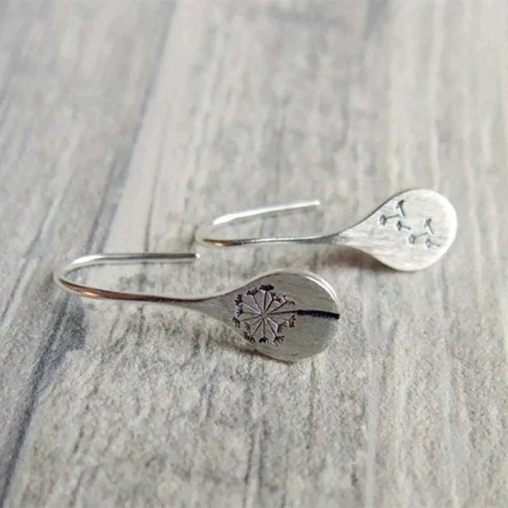 Dandelia | Sterling Silver Dandelion Earrings
