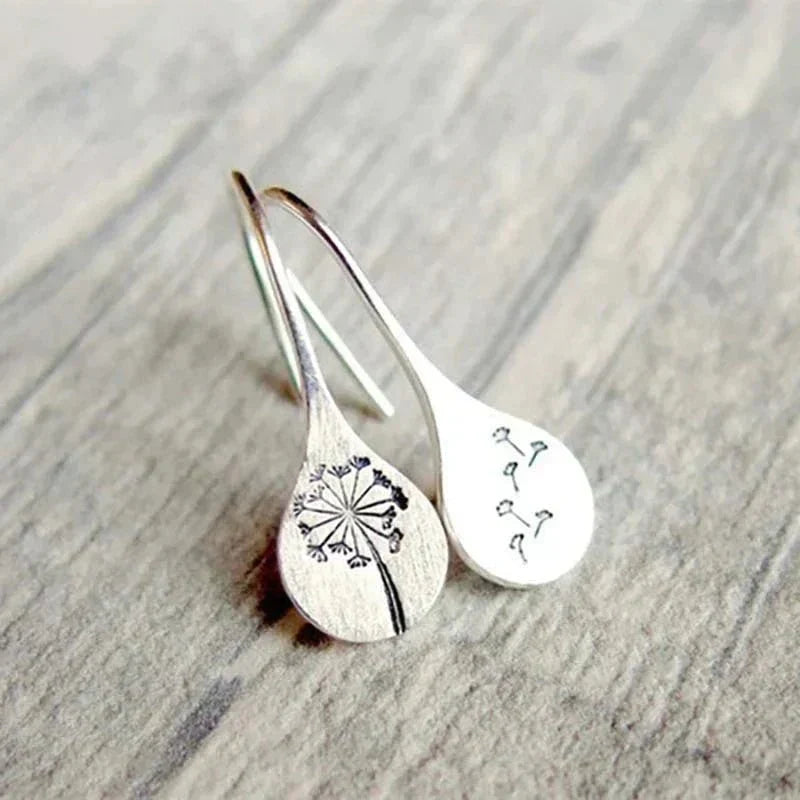 Dandelia | Sterling Silver Dandelion Earrings