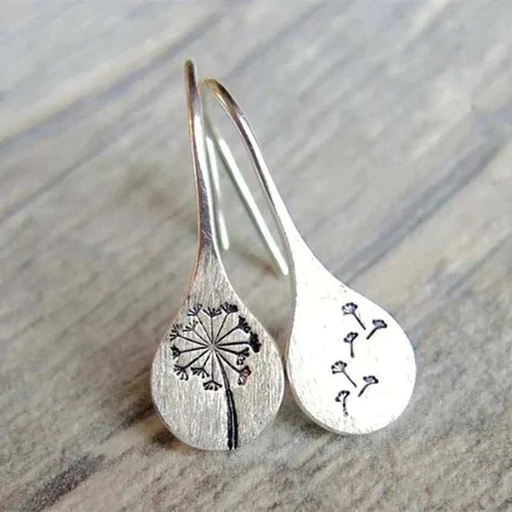 Dandelia | Sterling Silver Dandelion Earrings