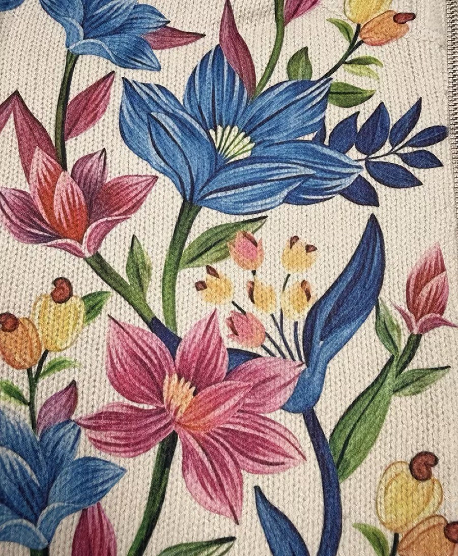 Tabitha | Botanical Garden Floral Zip Cardigan