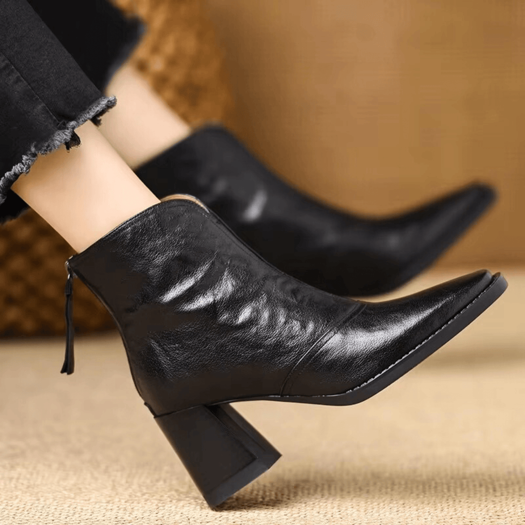 Kassandra | Luxury Mid Heel Boots