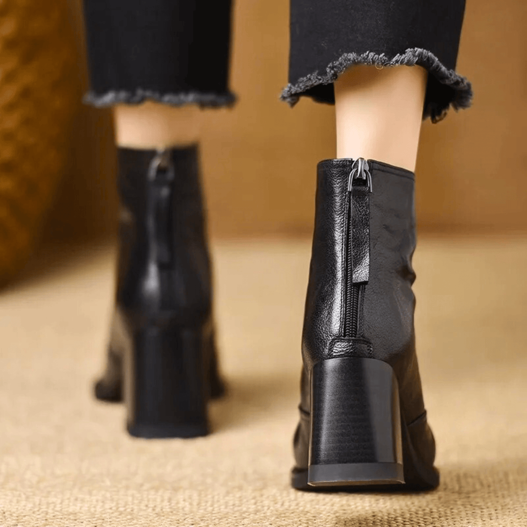 Kassandra | Luxury Mid Heel Boots