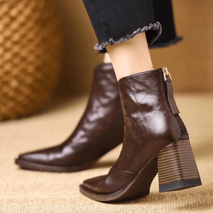 Kassandra | Luxury Mid Heel Boots