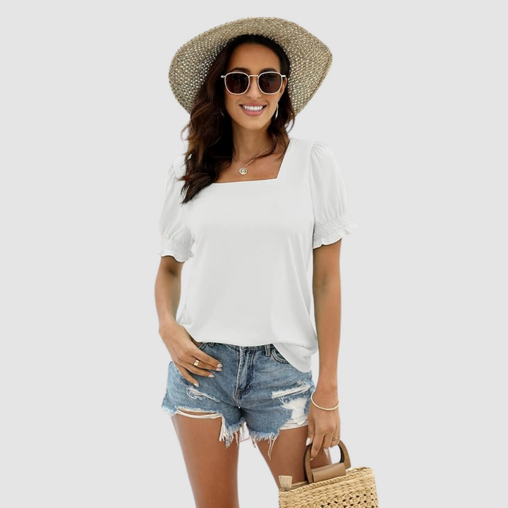 Célina Square Neck Top