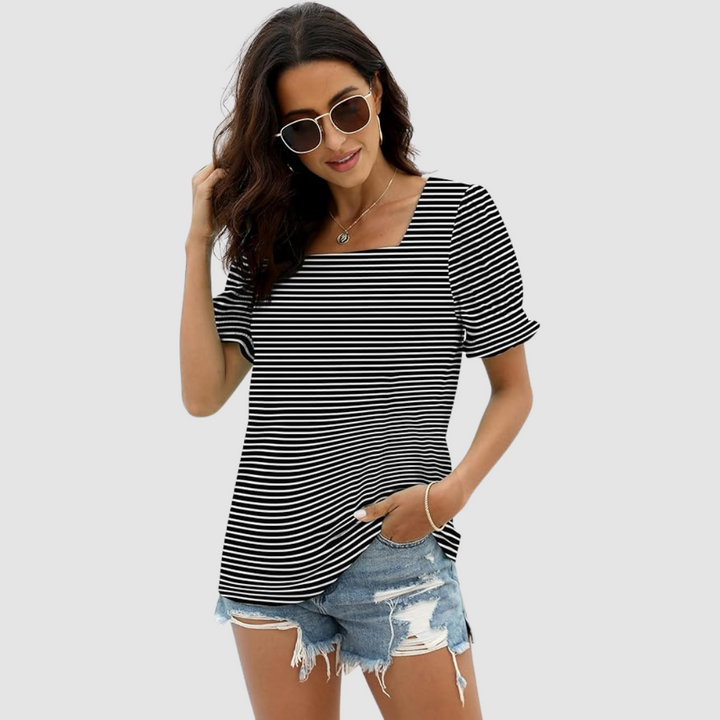 Célina Square Neck Top