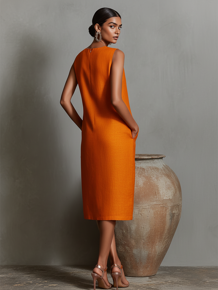 Maureen Midi Dress with pockets