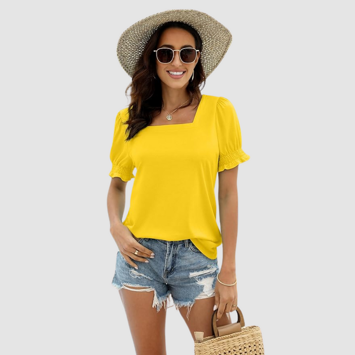 Célina Square Neck Top