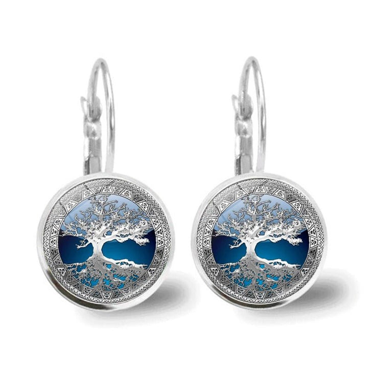 Sylvara | Silver Tree of Life Hoop Earrings